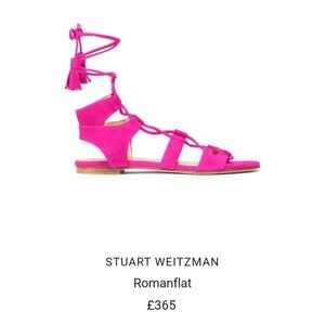 Staurt Weitzman LaceUp Gladiator Roman Sandal
